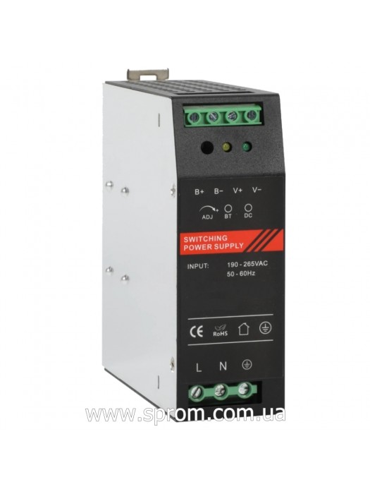 Блок живлення VIA Energy DR24120-02 (24 В; 140 Вт) на DIN-рейку Блок живлення VIA Energy DR24120-02 (24 В; 140 Вт) на DIN-рейку